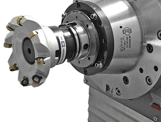 Image of milling head from cnc lathe